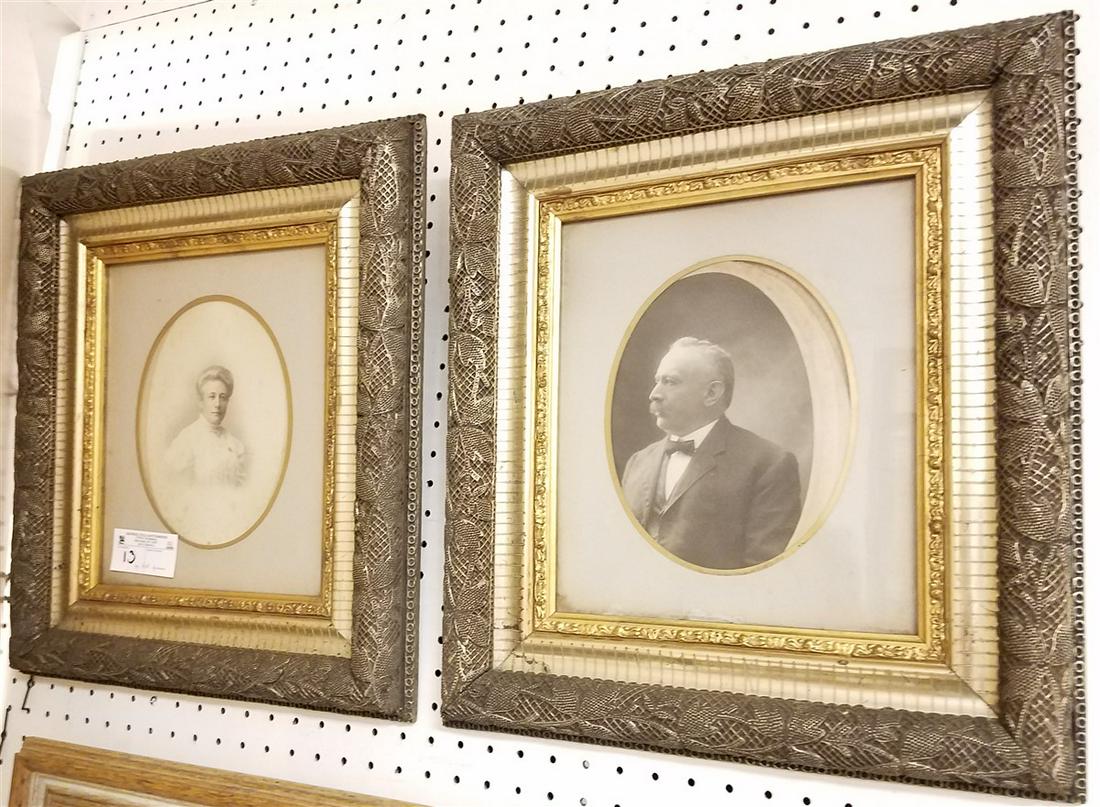 PR. VICT. SILVER GILT FRAMED PHOTOS, 19" X 16.75" EACH (1 of 3)