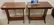 PR. MAHOG. STANDS, 23"H X 24"W X 13"D