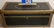 TRUNK W/ LEATHER PANELS + BRASS TRIM, 13"H X 31:W X