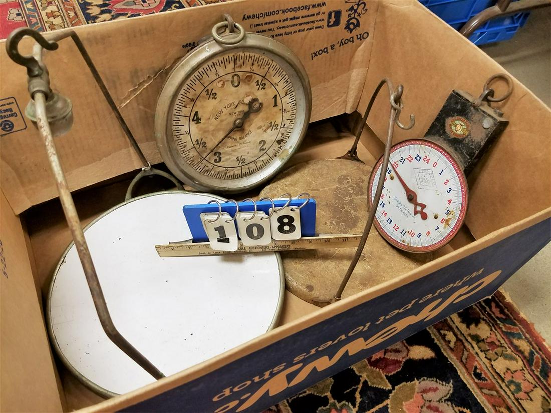 BX 2 SCALES, NY SCALE CO, + AMER. FAMILY SCALE (1 of 3)