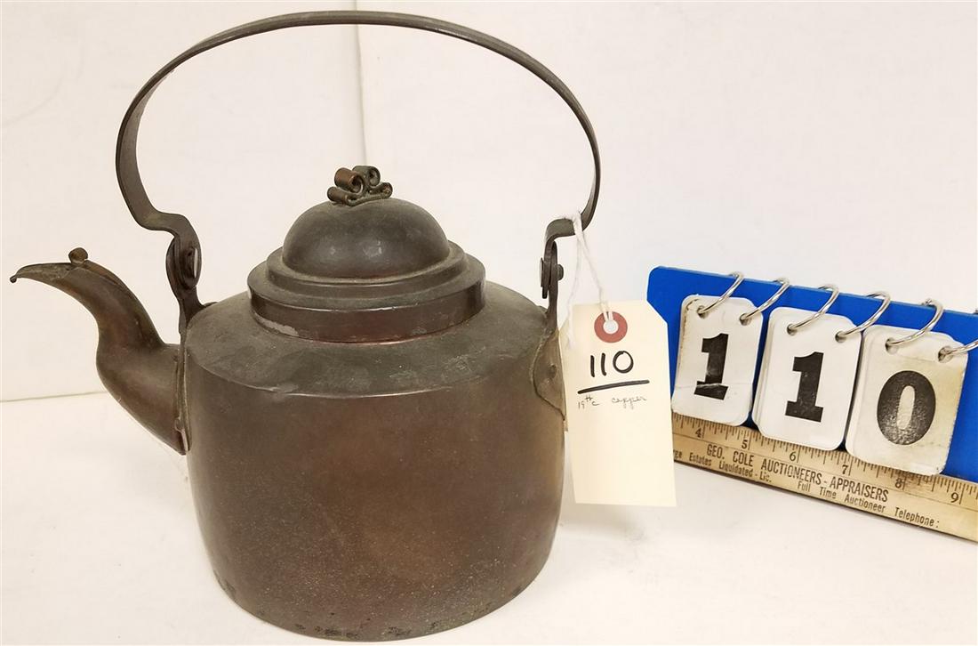 19th c. COPPER KETTLE (1 of 5)