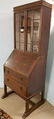 OAK SECRETARY DESK, 75"H X 30"W X 20"D