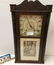 LUCIUS B. BRADLEY EMPIRE PILLAR + SCROLL MAHOG. CLOCK,