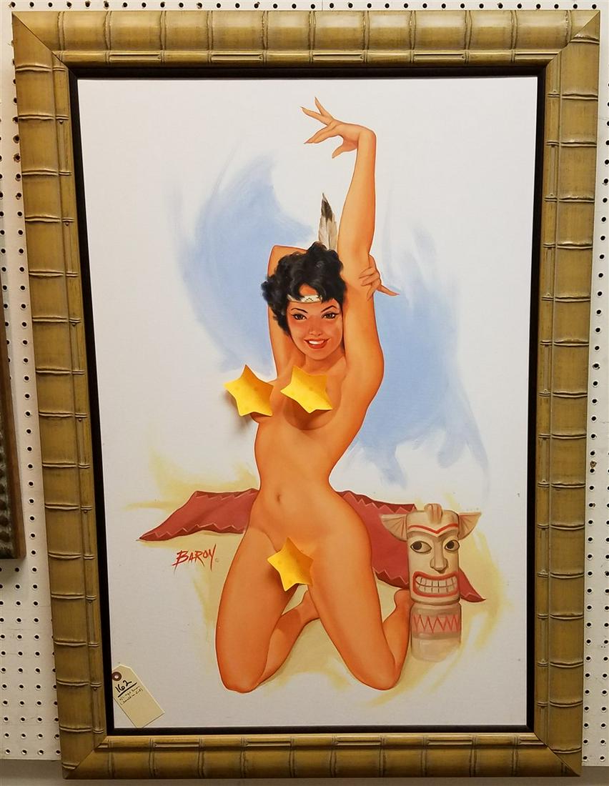 FRAMED O/C SGND, BARON (GERALD VON LIND), 36" X 24" (1 of 2)