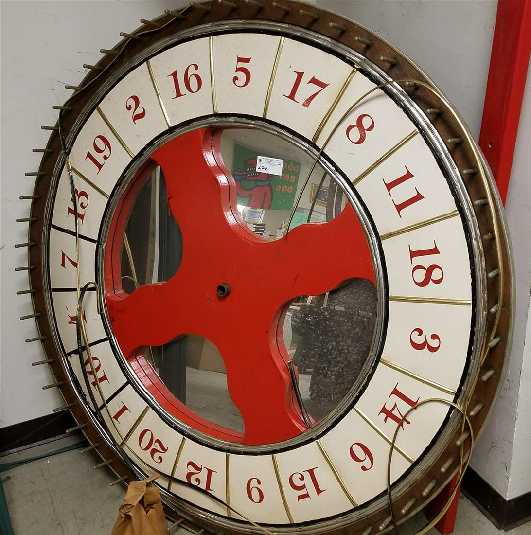 CARNIVAL WHEEL, 56" DIAM.: CARNIVAL WHEEL, 56" DIAM.