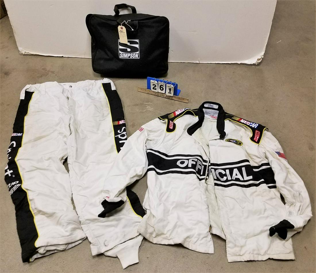NASCAR TEAM SIMPSON MOTO 23 XXL FIREPROOF PIT CREW SUIT: NASCAR TEAM SIMPSON MOTO 23 XXL FIREPROOF PIT CREW SUIT