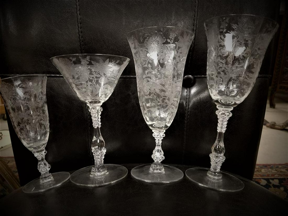30PC. ETCHED STEMWARE (1 of 5)
