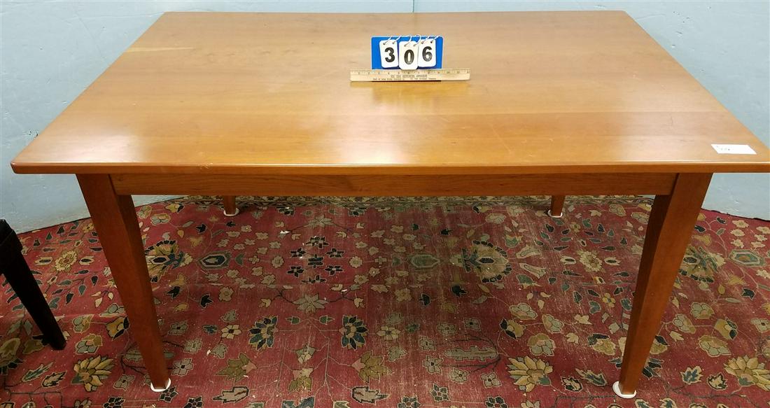 NEW CHERRY HANDMADE TABLE BY NIKKI CAPPER, 30.5"H X 5'W: NEW CHERRY HANDMADE TABLE BY NIKKI CAPPER, 30.5"H X 5'W X 40"D