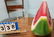 FOLK ART WATERMELON. 8"H X 17"L - 2
