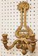 PR GILT METAL CANDLE SCONCES - 2