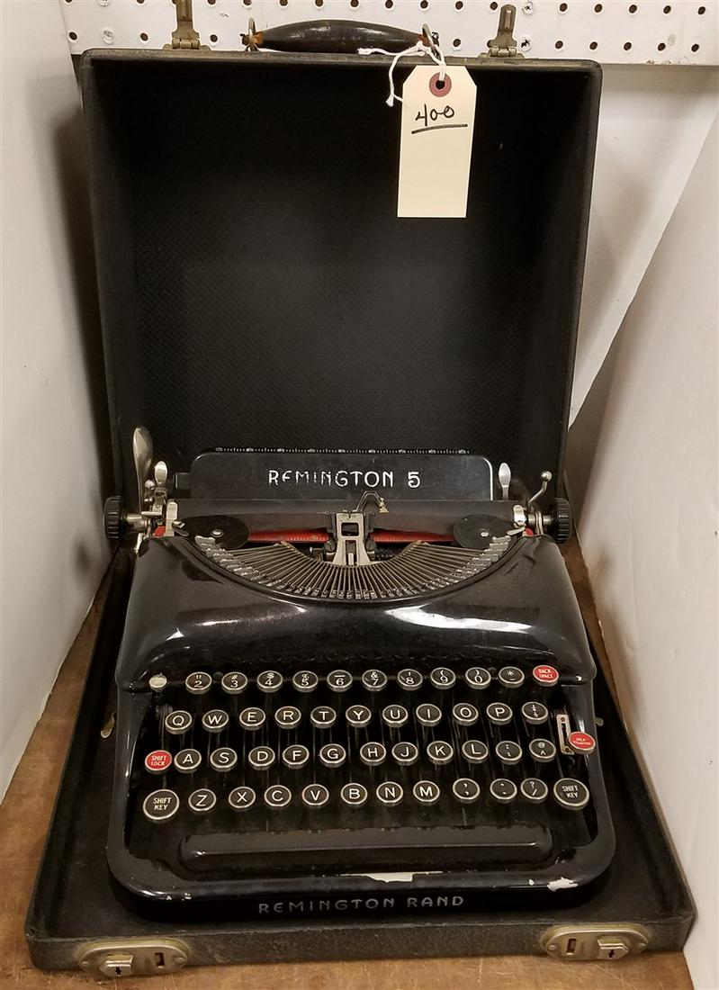 REMINGTON 5 PROTABLE TYPEWRITER (1 of 1)