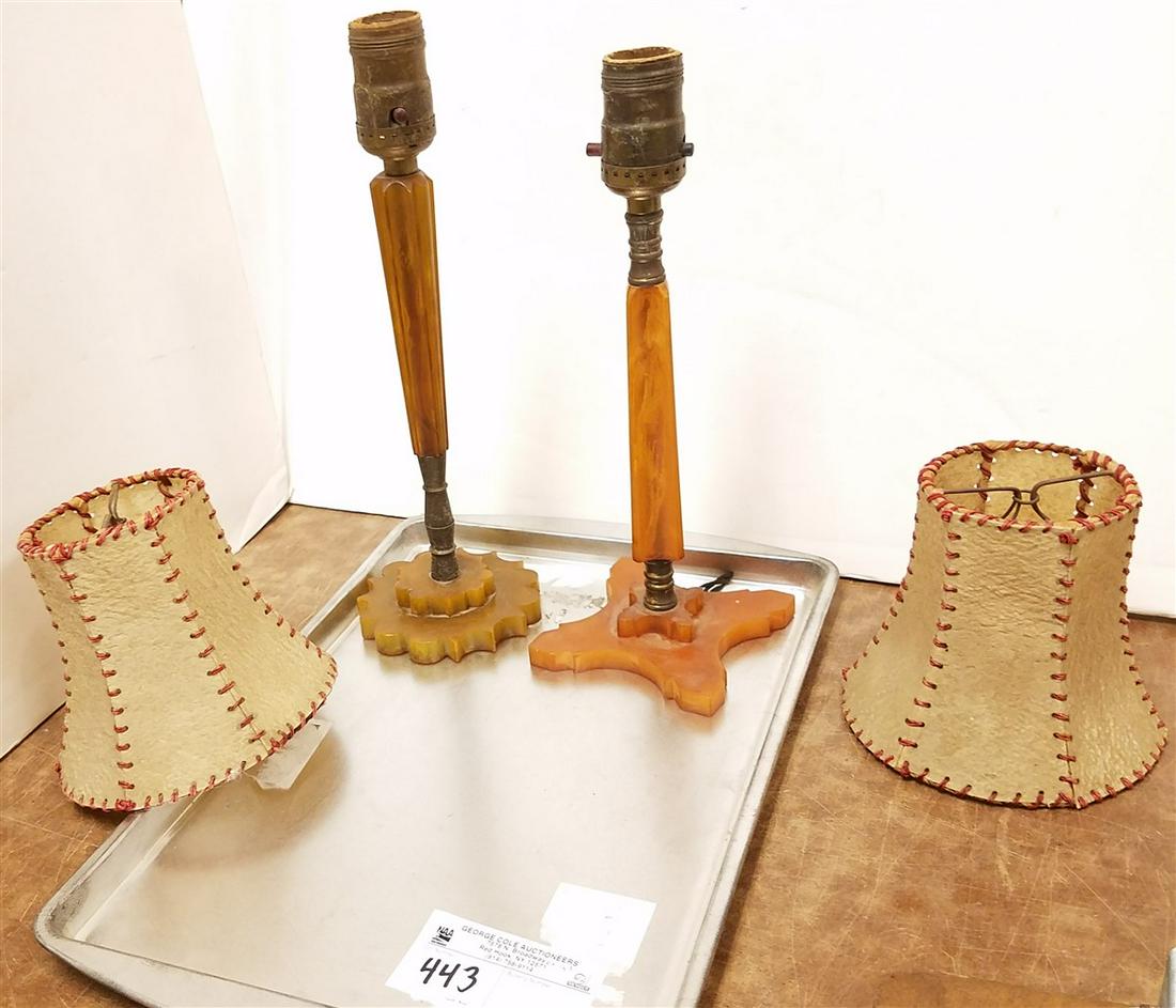 TRAY 2 DECO CELLULOID LAMPS (1 of 1)