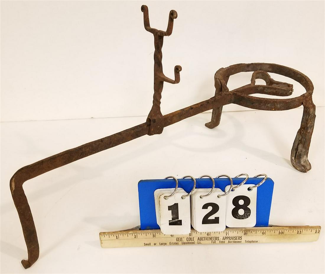 WROUGHT TRIVET, 11.5"H X 21.5"L X 9"W: WROUGHT TRIVET, 11.5"H X 21.5"L X 9"W