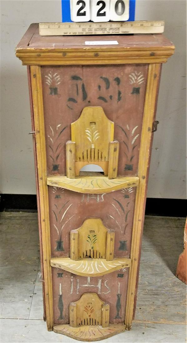 PRIM. PTD. DOVECOTE, 38"H X 14"W X 14.5"D: PRIM. PTD. DOVECOTE, 38"H X 14"W X 14.5"D
