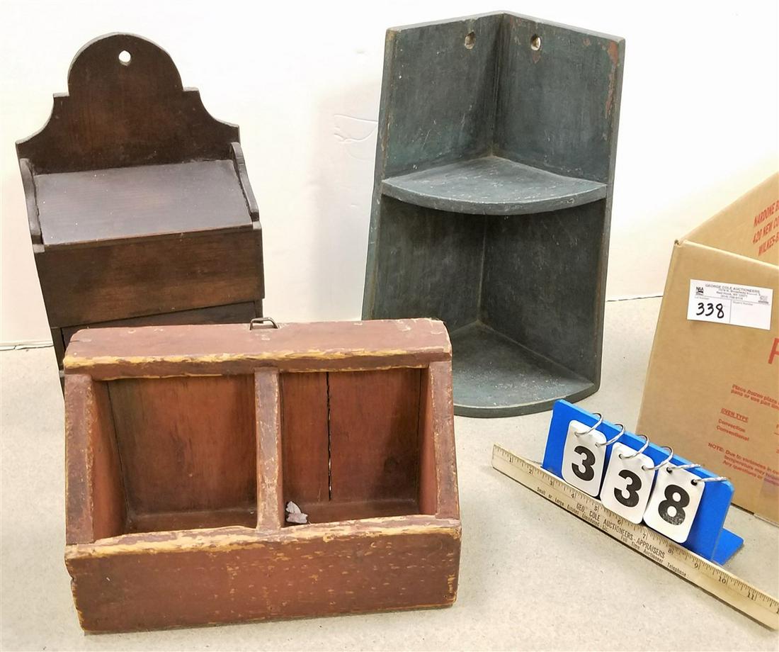 BX. 3 WOODEN WALL SHELVES: BX. 3 WOODEN WALL SHELVES