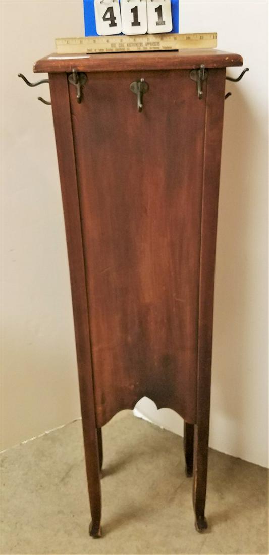 MAHOG. COAT STAND, 4'h X 14"W 10"D: MAHOG. COAT STAND, 4'h X 14"W 10"D