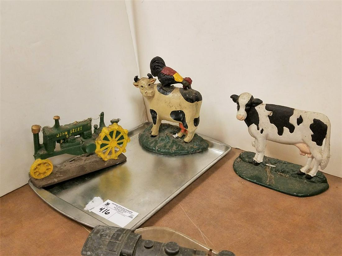 TRAY 3 CAST IRON DOOR STOPS: TRAY 3 CAST IRON DOOR STOPS