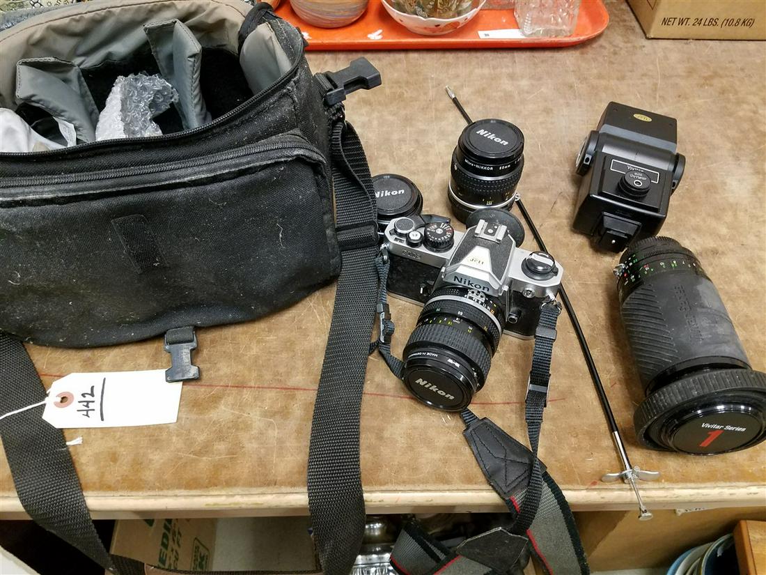 NIKON FM2 W/ LENSES: NIKON FM2 W/ LENSES