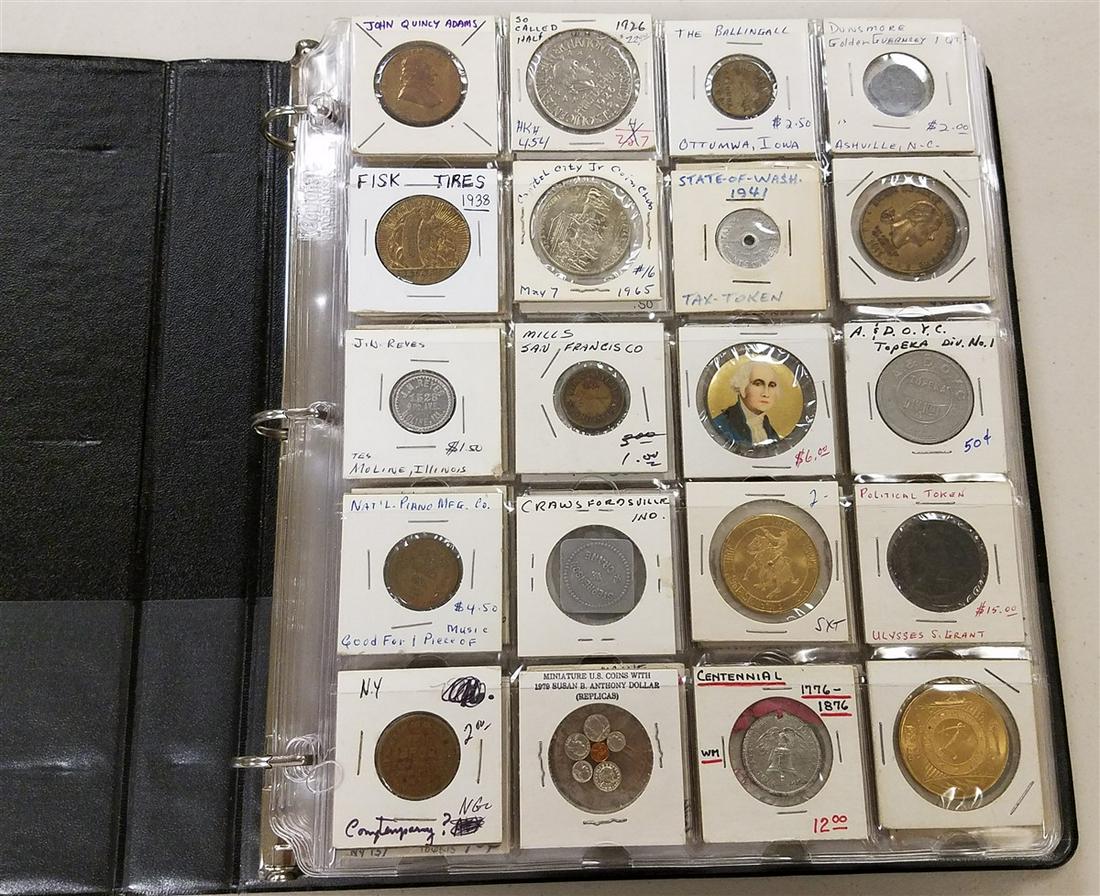 FOLDER TOKENS, COMMEMORATIVE COINS, ETC. (1 of 2)
