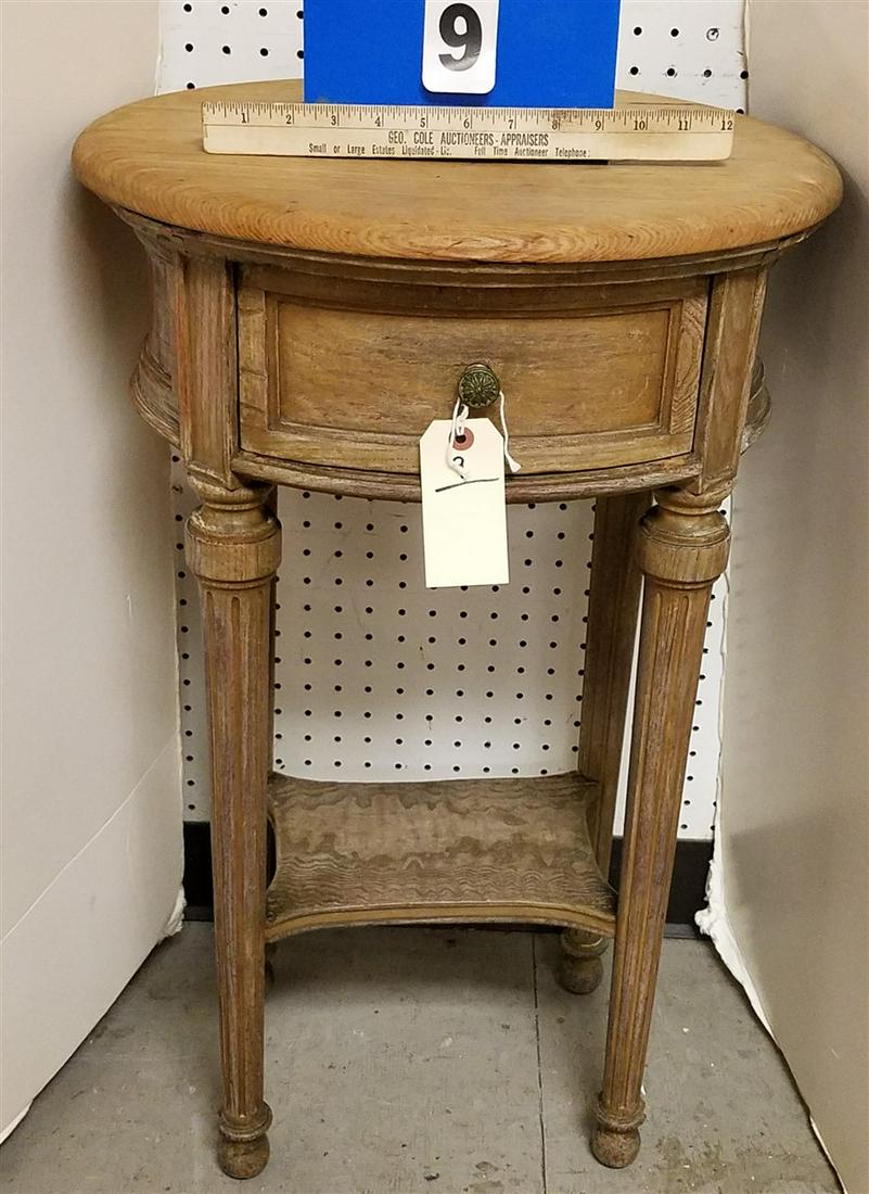 OAK 1 DRAWER END STAND, 29.5" H X 18"W X 15"D (1 of 1)