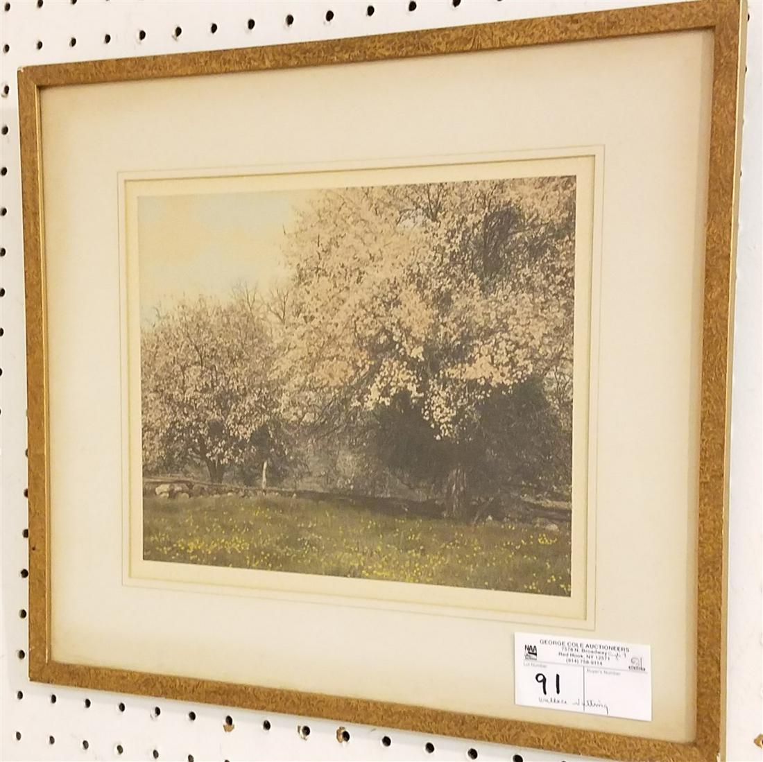 FRAMED WALLACE NUTTING "SPRING DECKED", 9.25" X 11" (1 of 3)