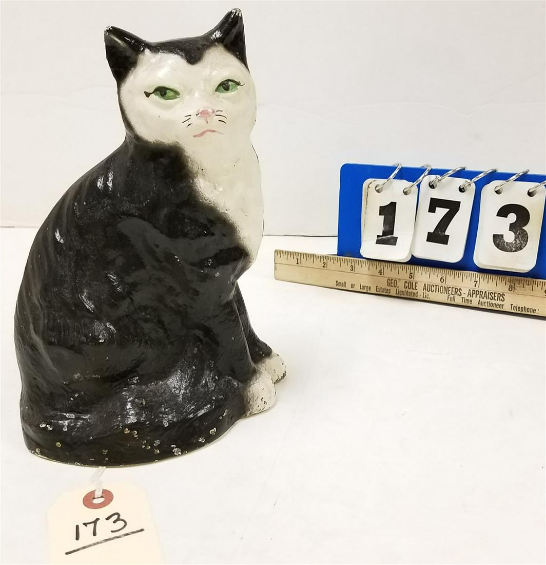 CAT CAST IRON DOOR STOP,: CAT CAST IRON DOOR STOP,