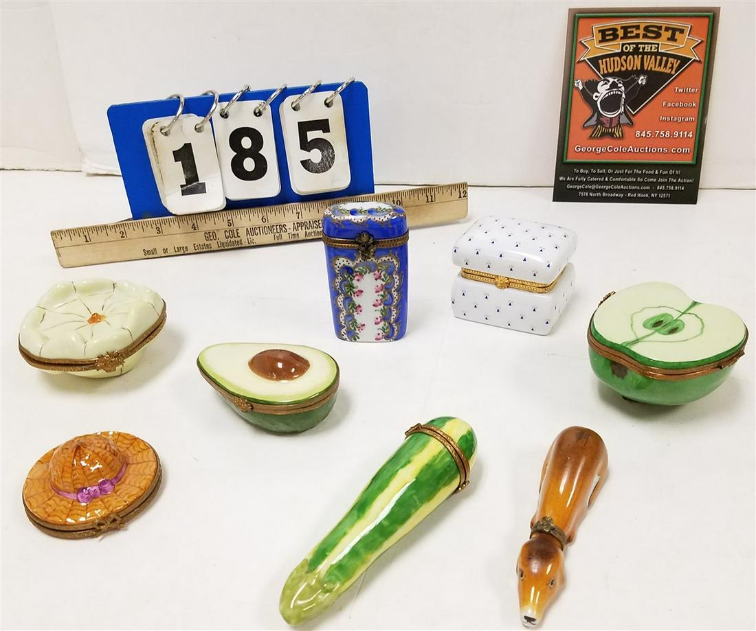 LOT 7 LIMOGES FIGURAL BXS, + 1: LOT 7 LIMOGES FIGURAL BXS, + 1