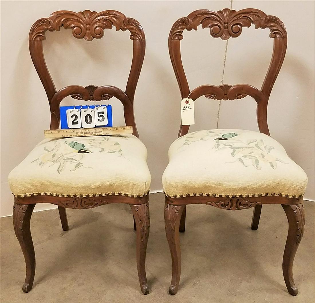 PR. VICT. WALNUT SIDE CHAIRS (1 of 2)