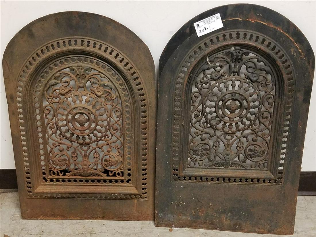 2 CAST IRON VICT. FIRE GRATES, 28.5" X 17.25" (1 of 1)