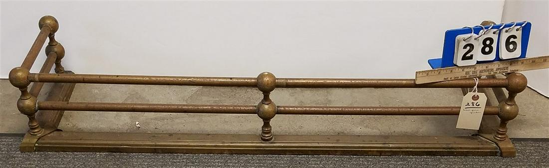 BRASS FIRE FENDER ,7.5"H X 42"L: BRASS FIRE FENDER ,7.5"H X 42"L