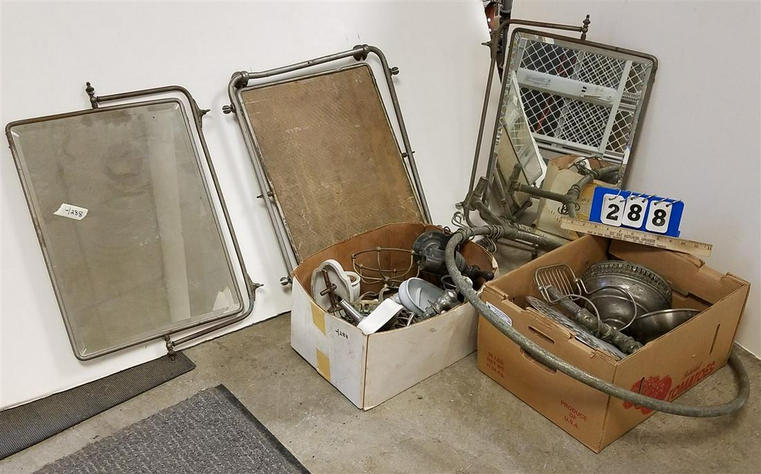 2 BXS. ANTIQUE BATHROOM FIXTURES, SHOWER RING, + (1 of 1)