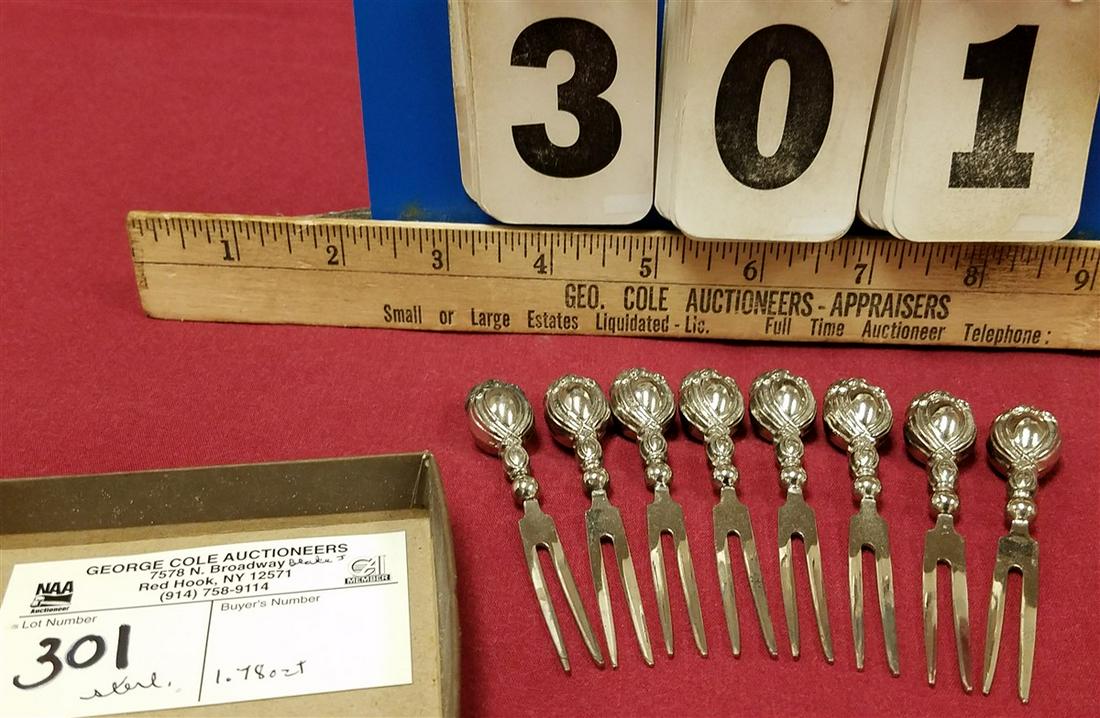 LOT 8 STERL. CORN FORKS, 1.78 OZT: LOT 8 STERL. CORN FORKS, 1.78 OZT