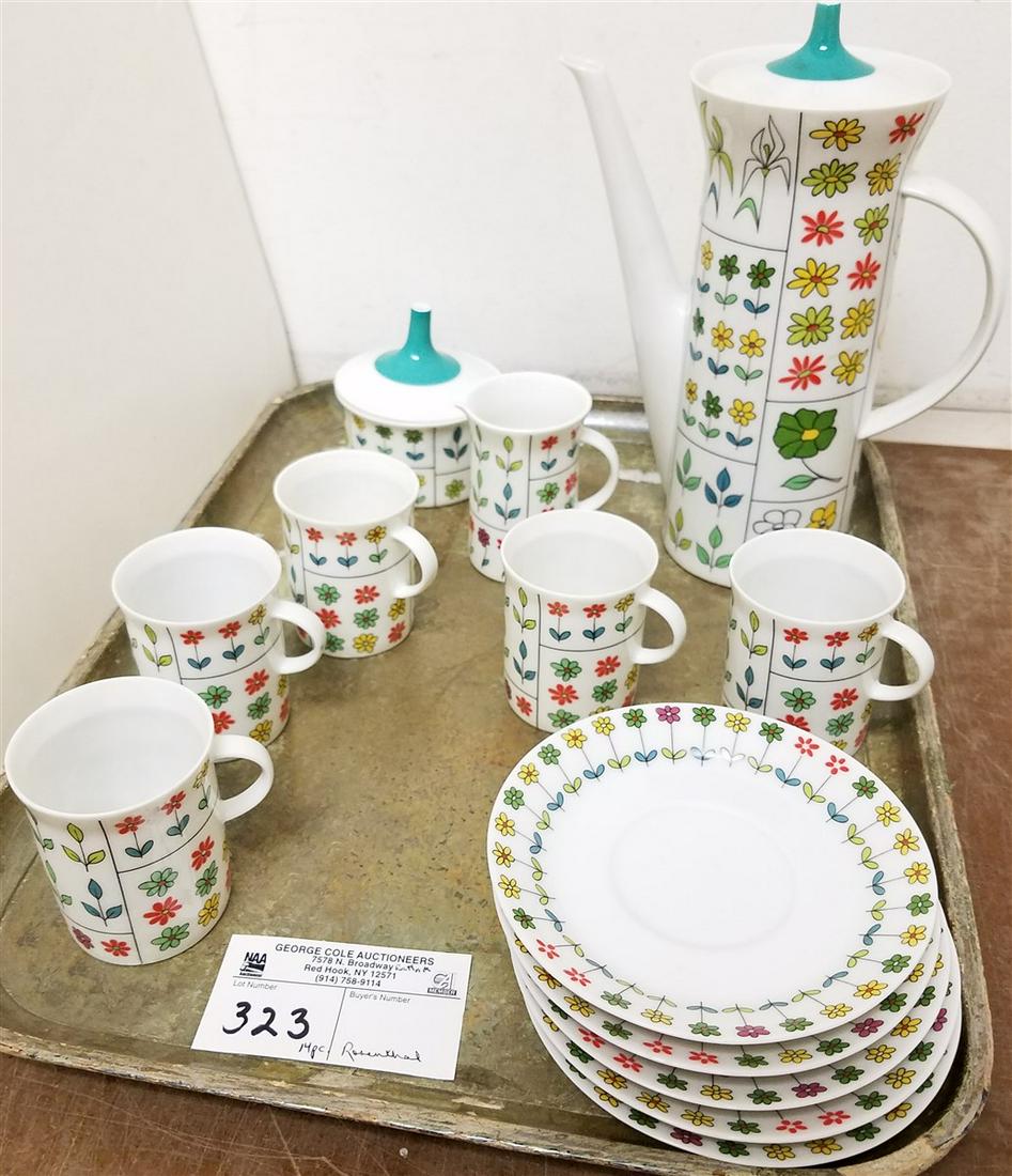 TRAY 13PC. ROSENTHAL MID CENTURY TEA SET (1 of 1)
