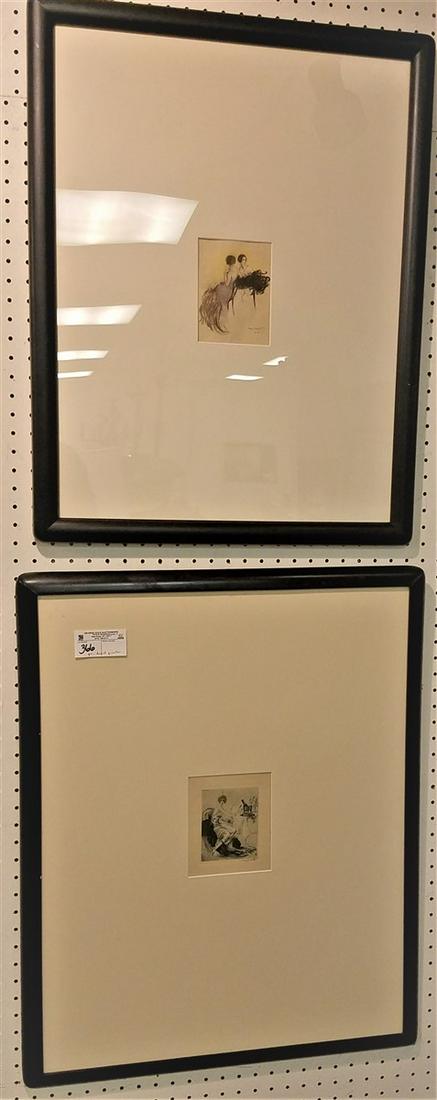 2 LOUIS ICART PRINTS, 5.75" X 5" (1 of 3)