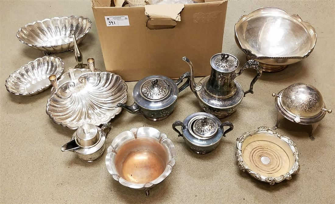 BX SILVERPLATE INCL. TEA SET (1 of 2)
