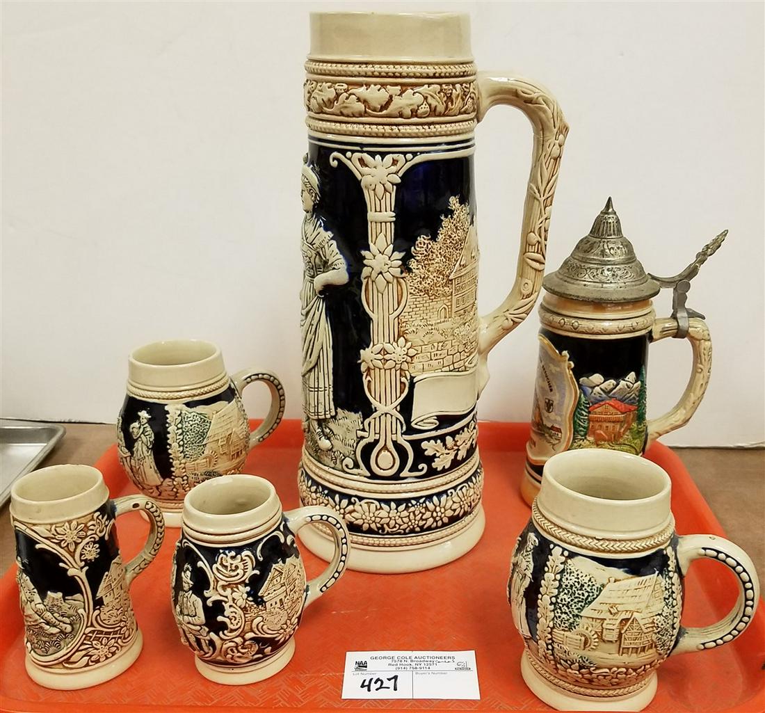 TRAY GERMAN STEINS (1 of 2)