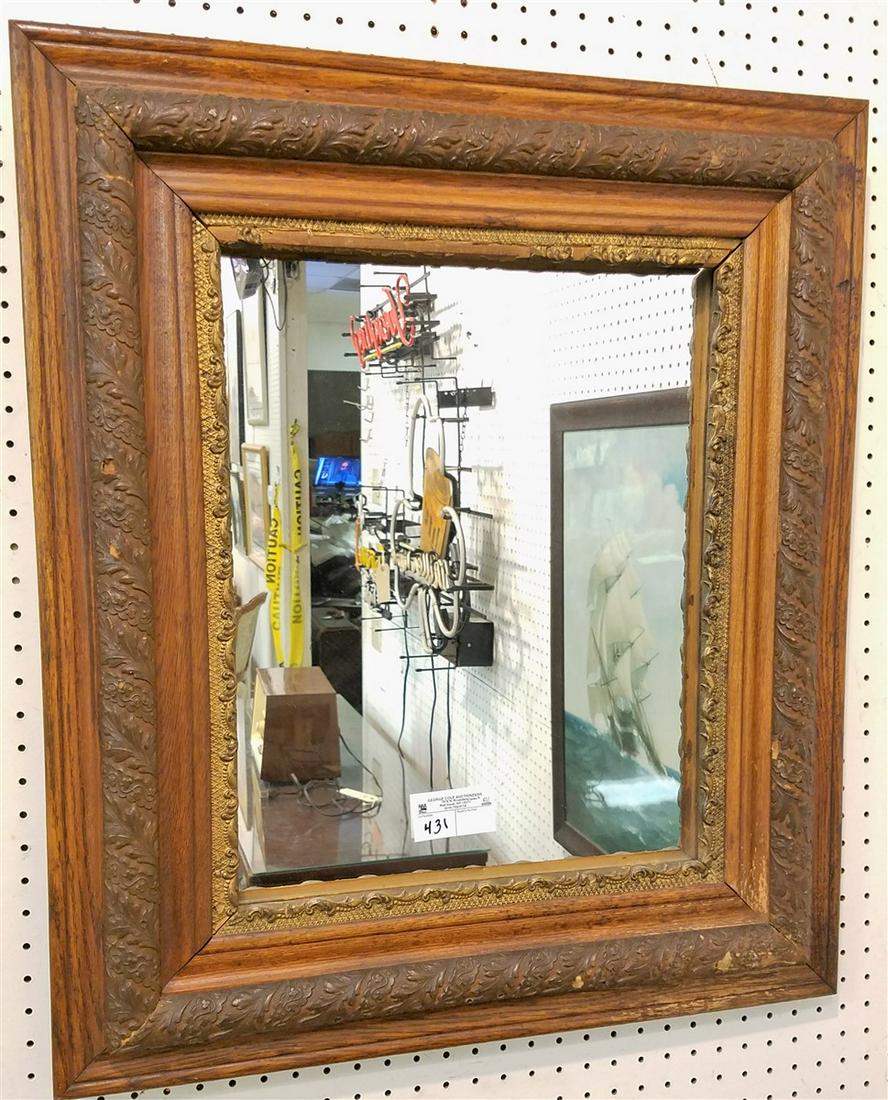 VICT. FRAMED MIRROR, 30.5" X 26.5" (1 of 2)