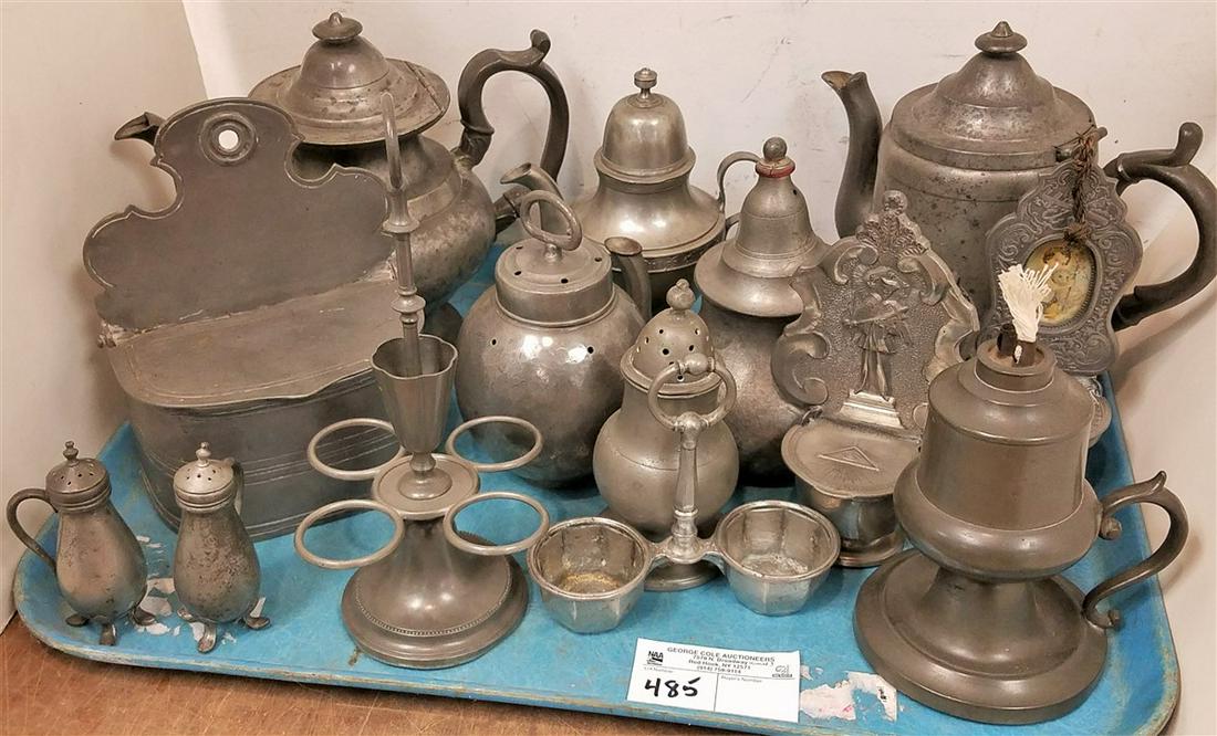 TRAY ANTIQUE PEWTER (1 of 1)