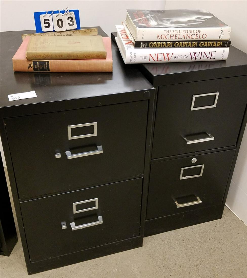 2 FILE CABINETS + ART BKS (1 of 2)
