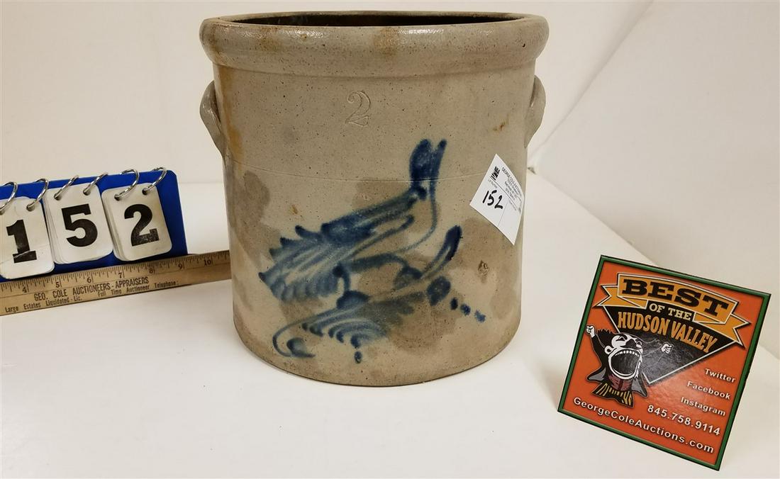 2 GAL. BLUE DEC. CROCK (1 of 2)