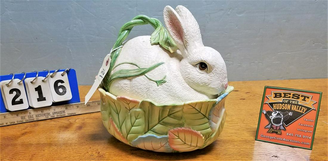 FITZ & FLOYD RABBIT COVERED VEG. (1 of 4)