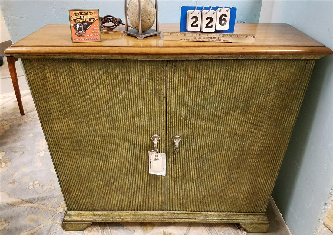 SALON 2 DOOR CABINET, 38"H X 42"W X 14"D (ORIG. $4185): SALON 2 DOOR CABINET, 38"H X 42"W X 14"D (ORIG. $4185)