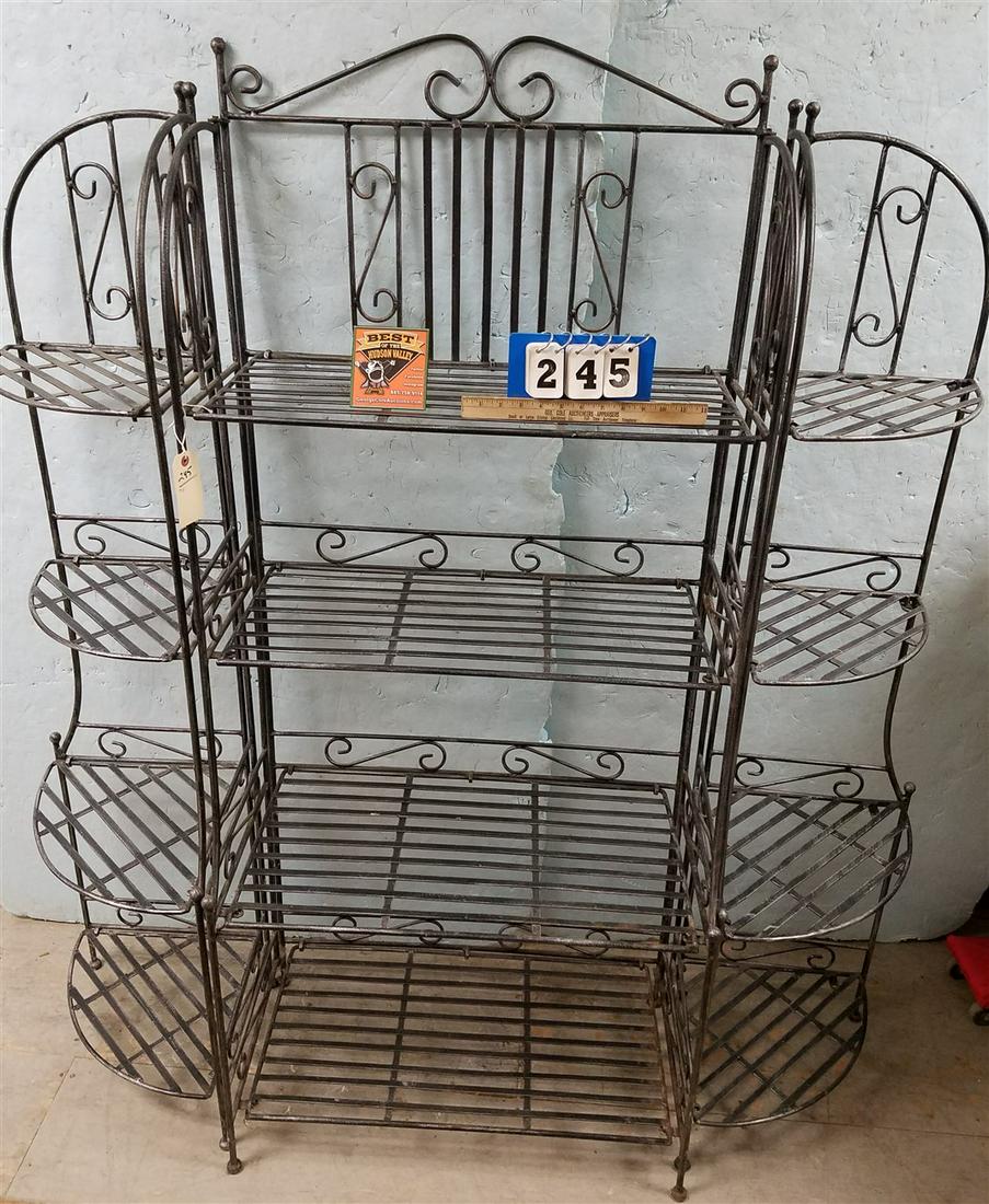 FOLDING METAL BAKER'S RACK, 66"H X 29"W X 15.5"D W/ PR. (1 of 1)