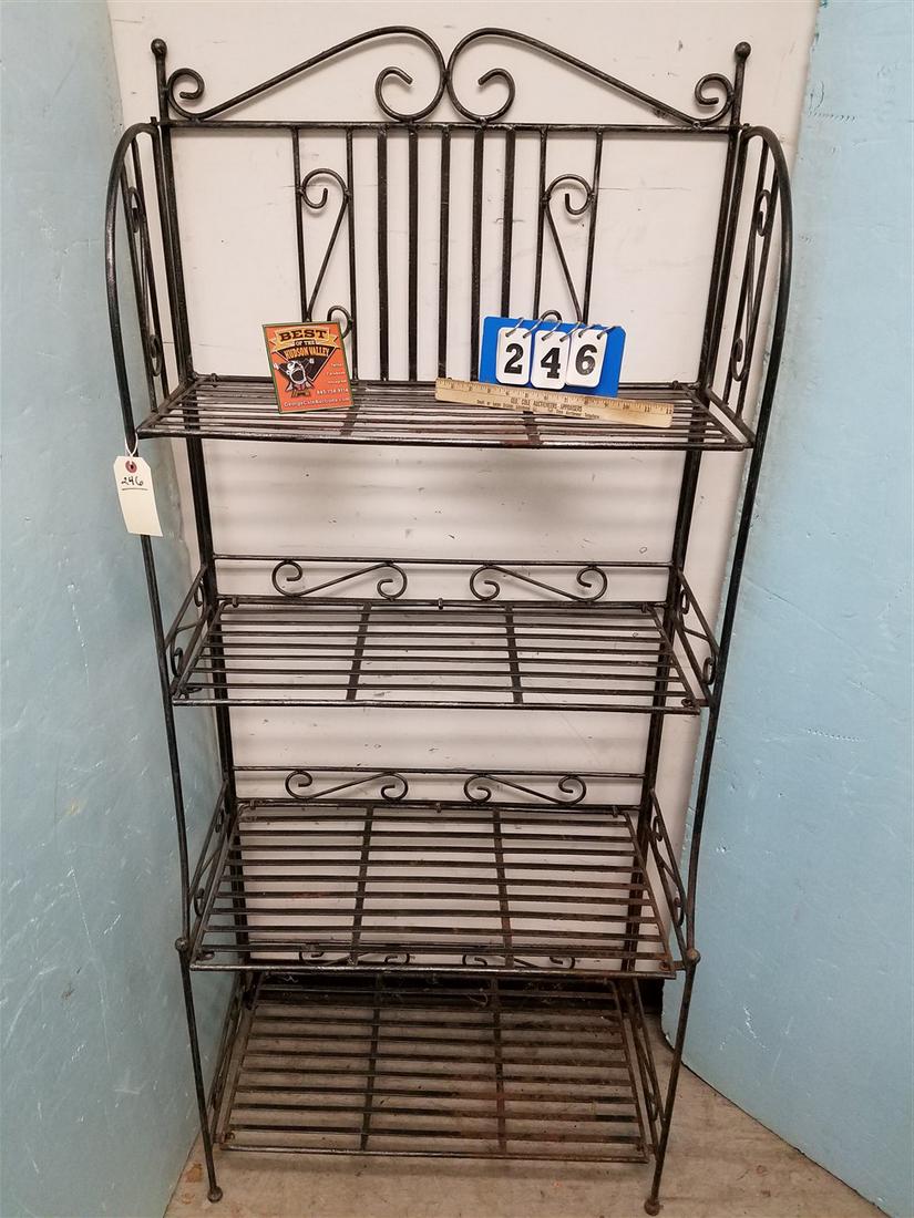 FOLDING METAL BAKER'S RACK, 66"H X 29"W X 15.5"D (1 of 2)