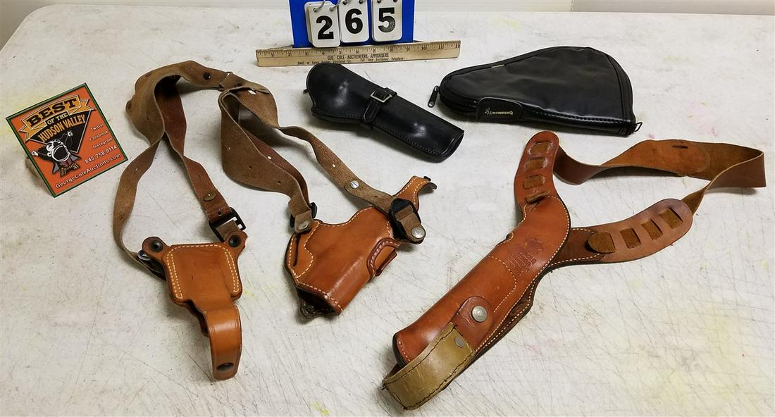 SM. BOX LEATHER HOLSTERS & CARRY BAGS, INCL. BIANCHI (1 of 1)