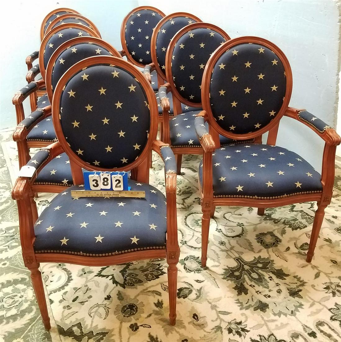 SET 9 UPHOLS ARMCHAIRS (1 of 2)