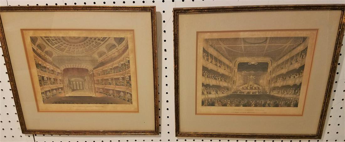 PR. 1808 HAND COLORED ENGR., COVENT GARDEN THEATER + (1 of 4)