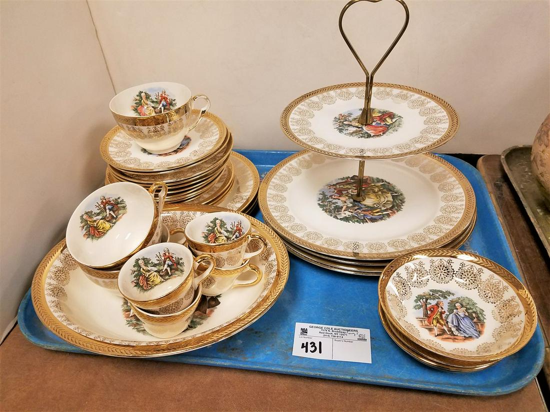 TRAY 31PC. KING HAND PTD. DESSERT SET (1 of 4)