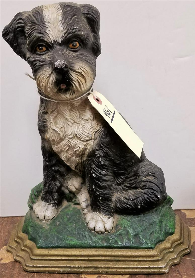 CAST IRON DOG DOOR STOP. 12.5": CAST IRON DOG DOOR STOP. 12.5"