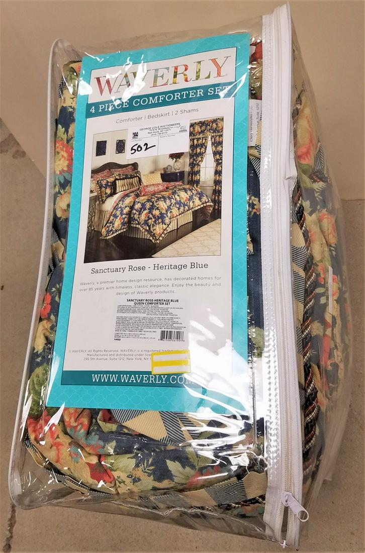 NEW WAVERLY QUEEN SANCTUARY ROSE, 4PC. COMFORTER SET (1 of 3)